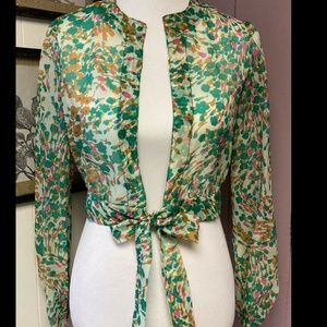 Vintage Retro Crop Top Hippie Boho Psychedelic